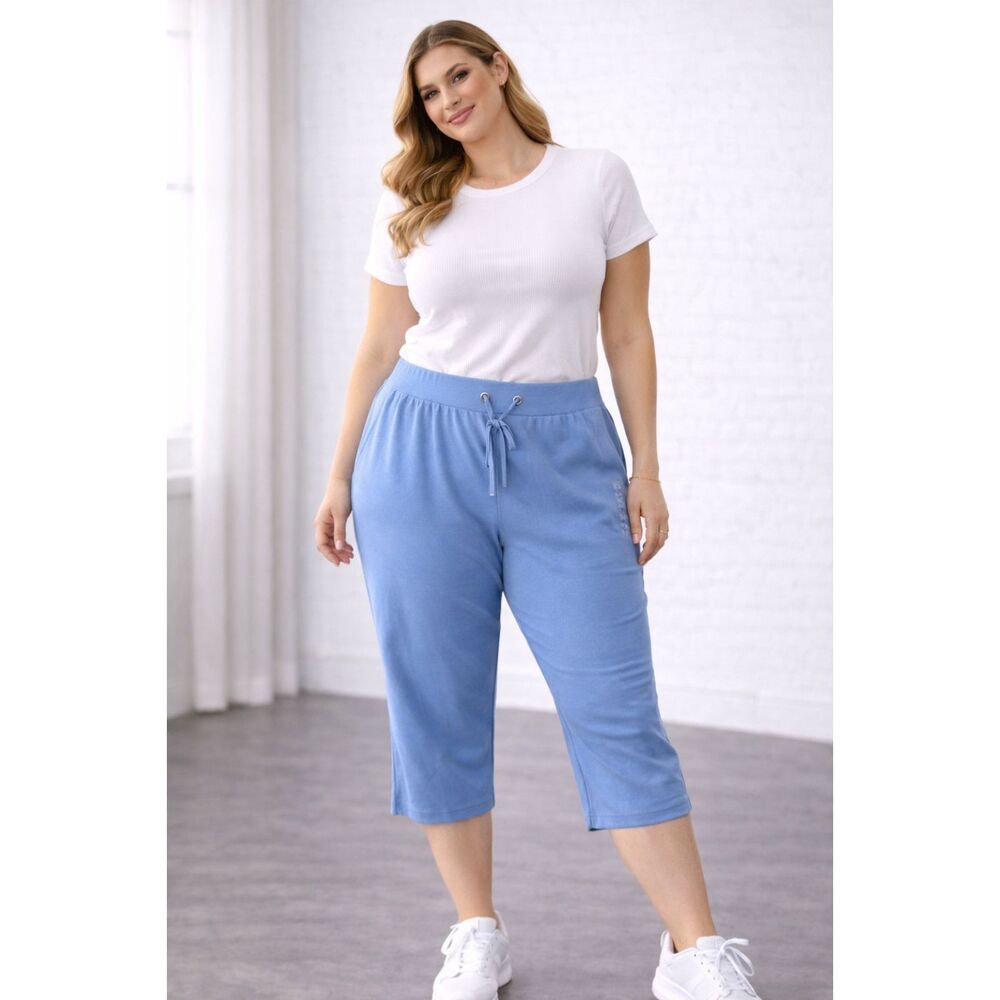 Architect Blue Pull-on Crop Pants 3X
